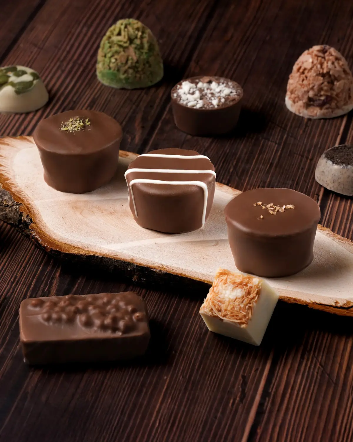 An assortment of the chocolates we make
