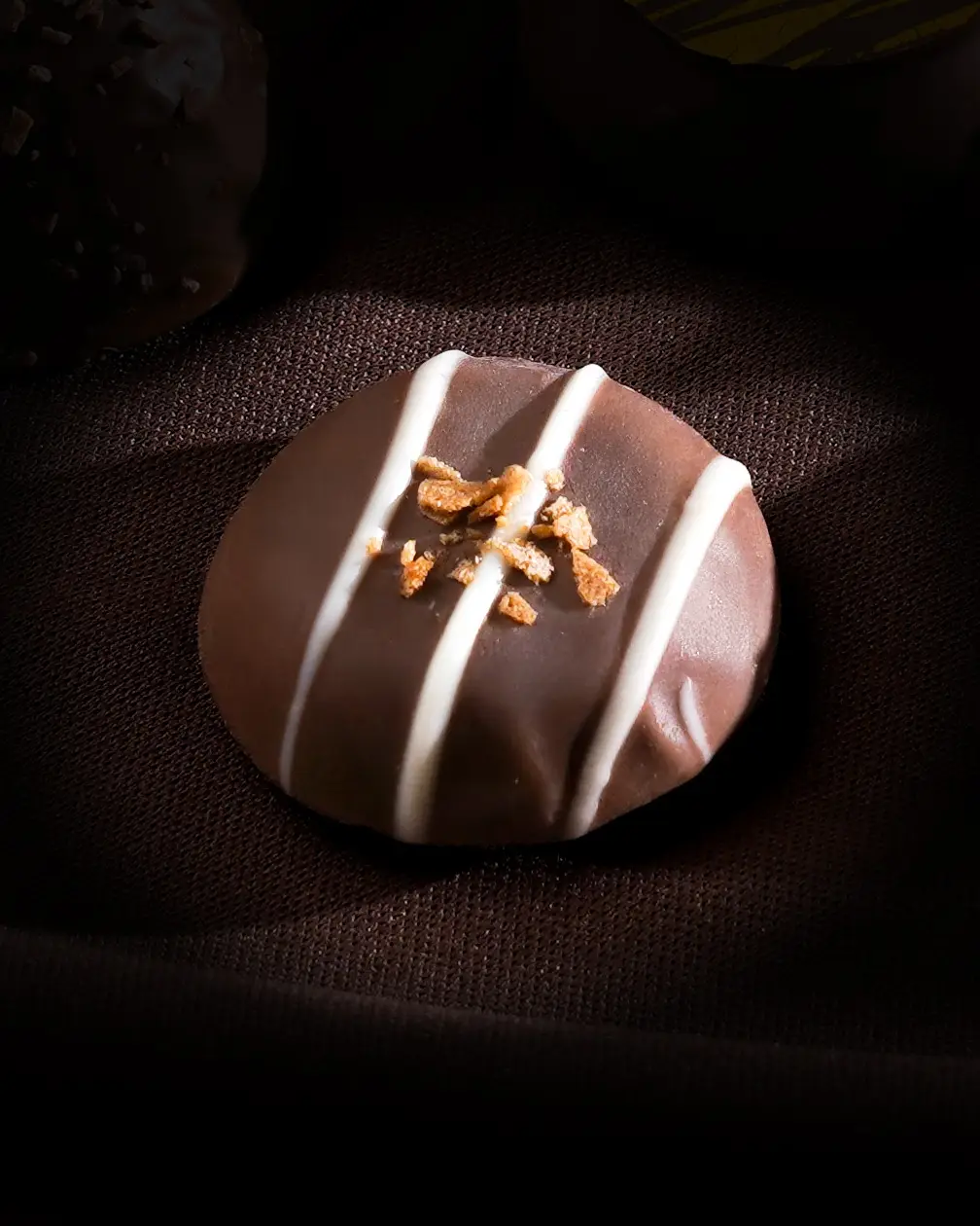 A complete chocolate from our production: the sample