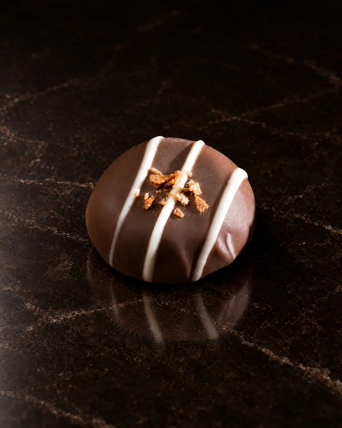 A complete chocolate representing the sample