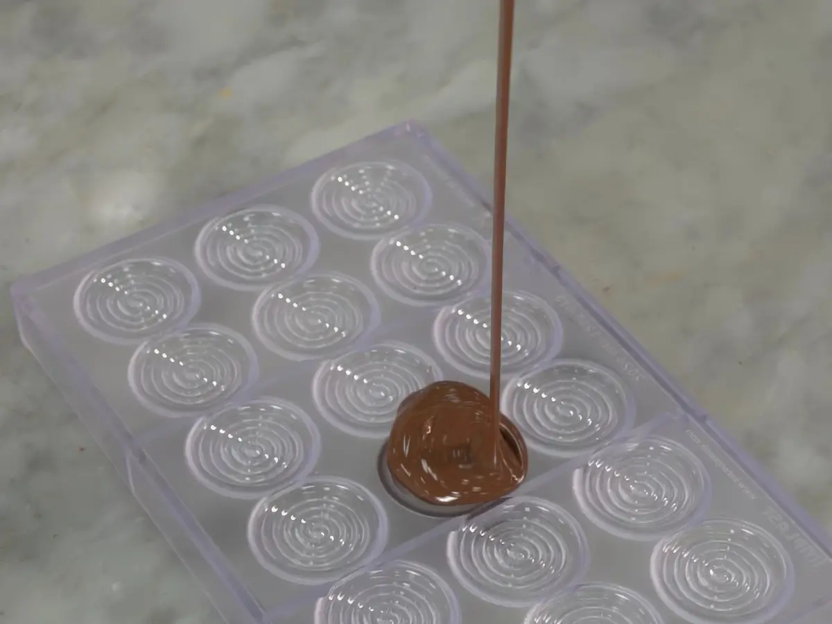 A real chocolate mould from the EDC factory